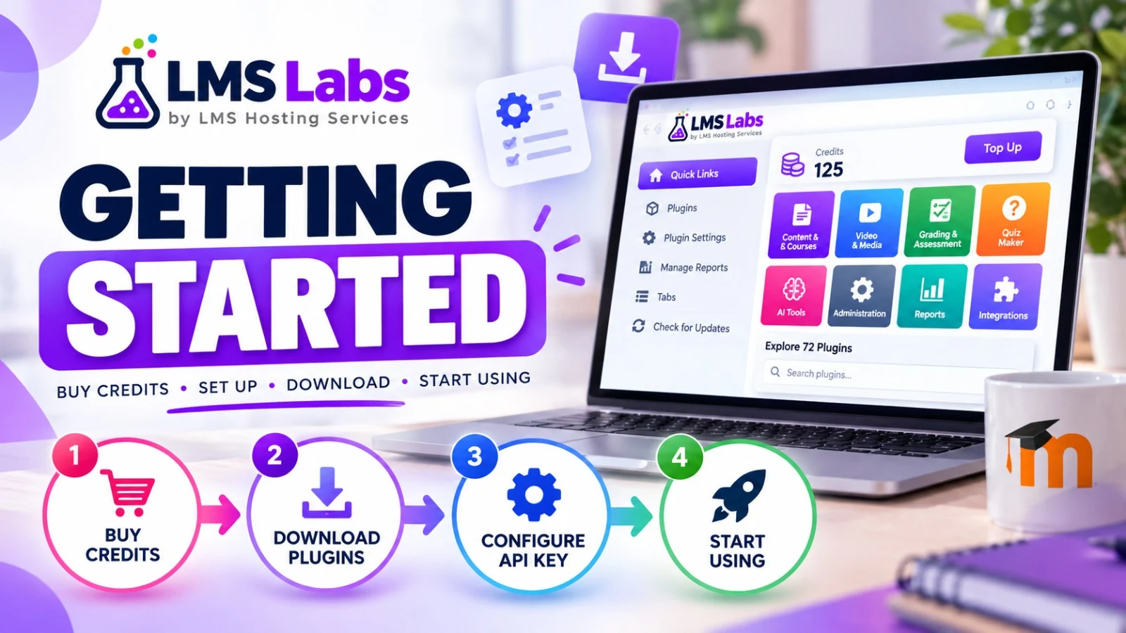 LMS Labs getting started: buy credits, download plugins, configure API key and start using